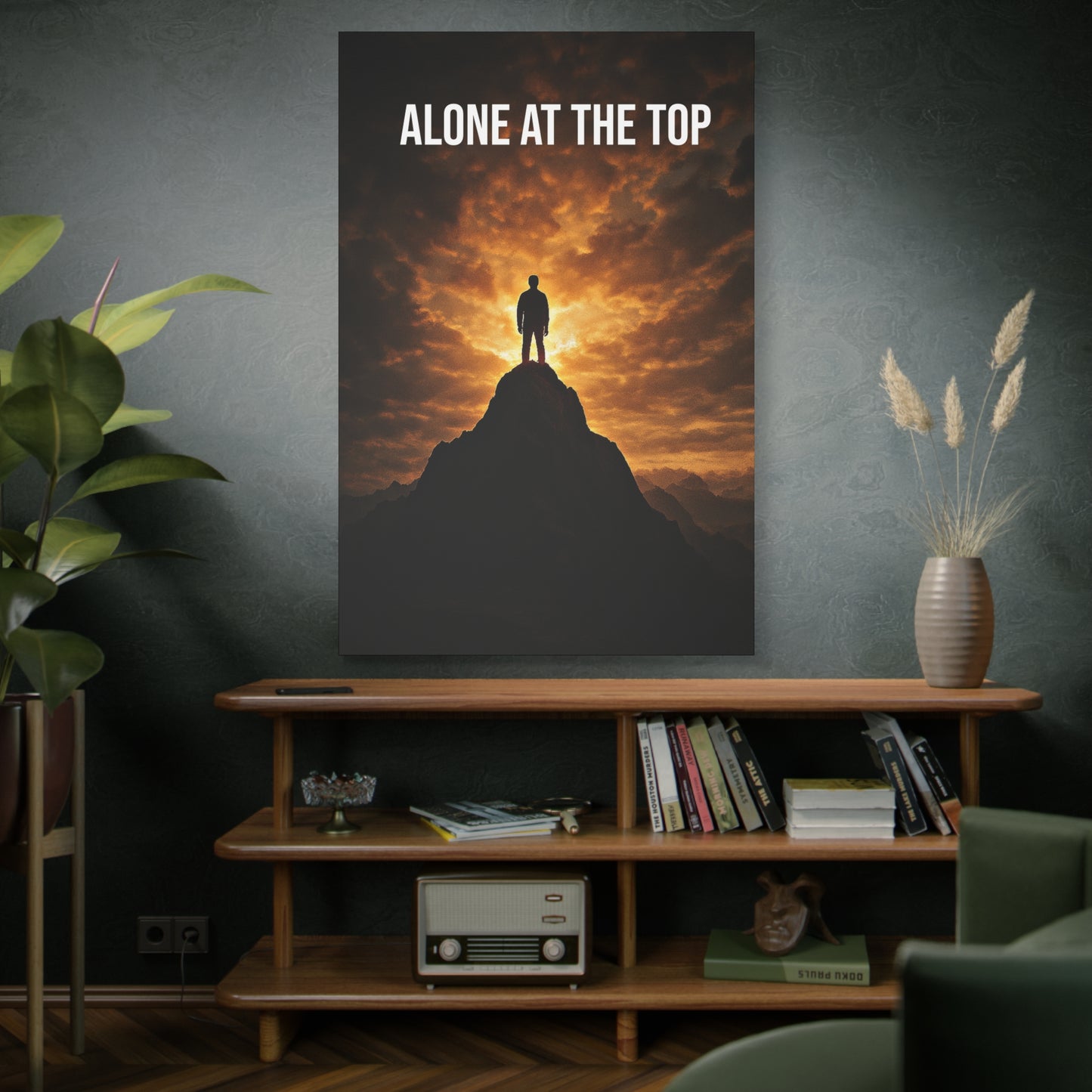 Alone At The Top Canvas